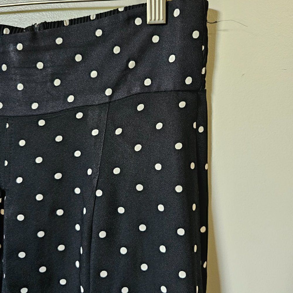 EUC VINTAGE POLKA DOT PLEATED WIDE LEG PANTS VTG SIZE 7-8 / US M - Picture 12 of 16